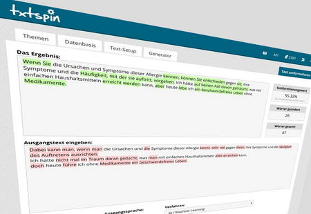 Online-Tool: Texte umformulieren online (Paraphrasierung)